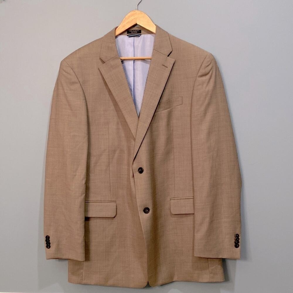 Tommy Hilfiger Wool Blazer  Men's Immaculate gray/brown 44L Quiet Luxury